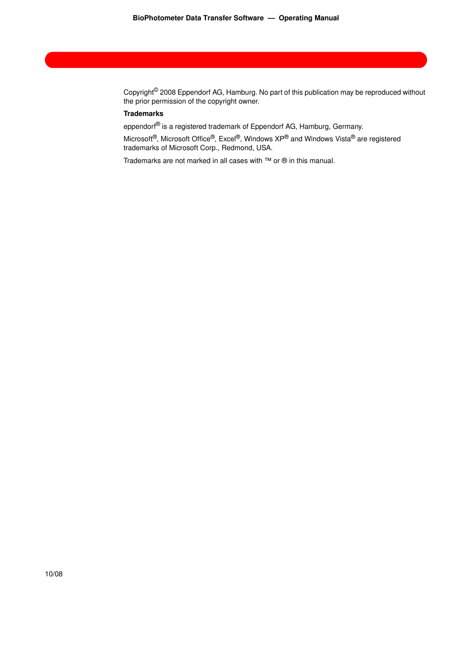 Eppendorf BioPhotometer Data Transfer User Manual | Page 2 / 36