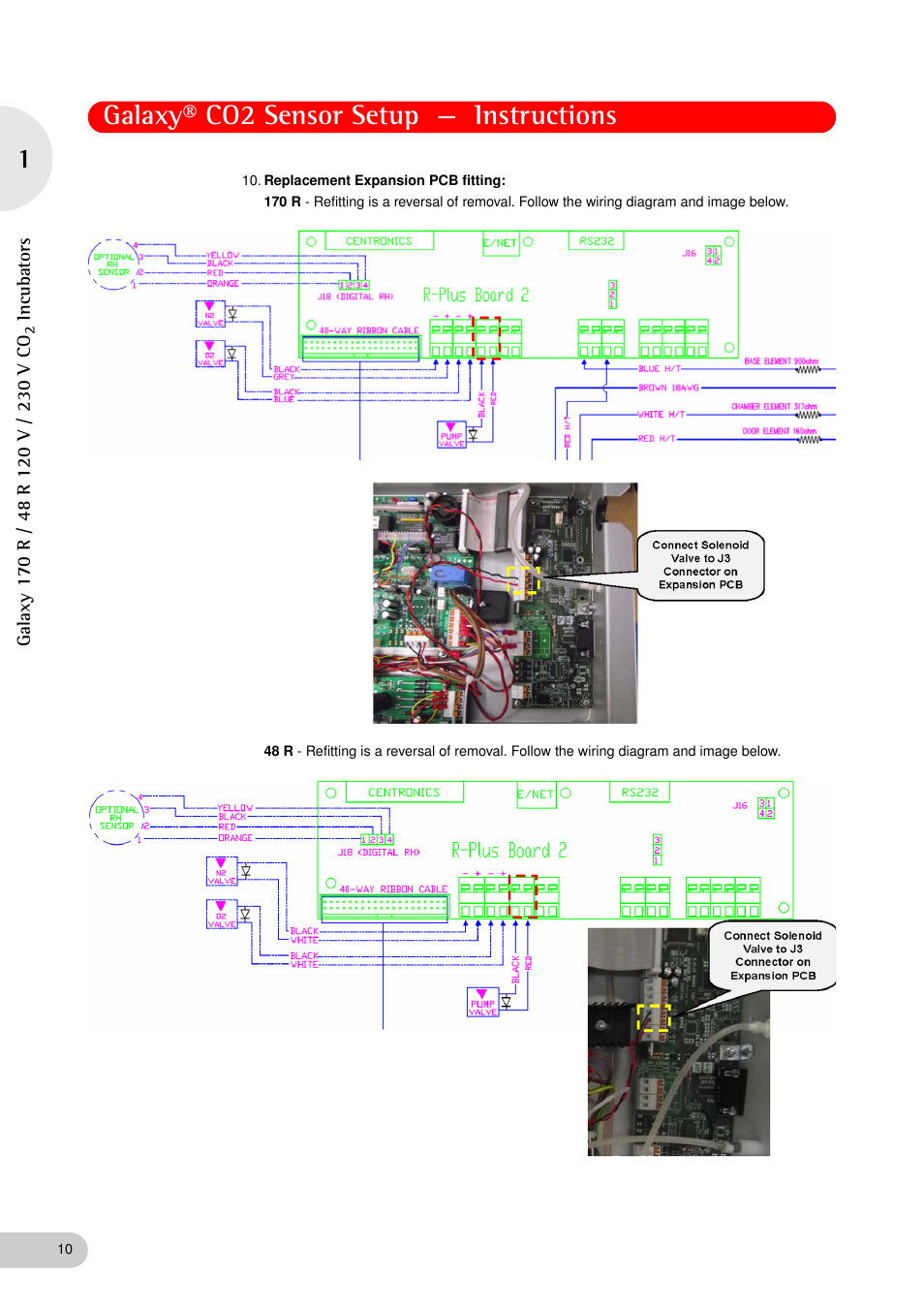 Galaxy® co2 sensor setup — instructions | Eppendorf Galaxy Gas Analyzer User Manual | Page 10 / 38