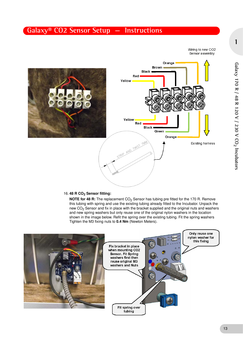 Galaxy® co2 sensor setup — instructions | Eppendorf Galaxy Gas Analyzer User Manual | Page 13 / 38