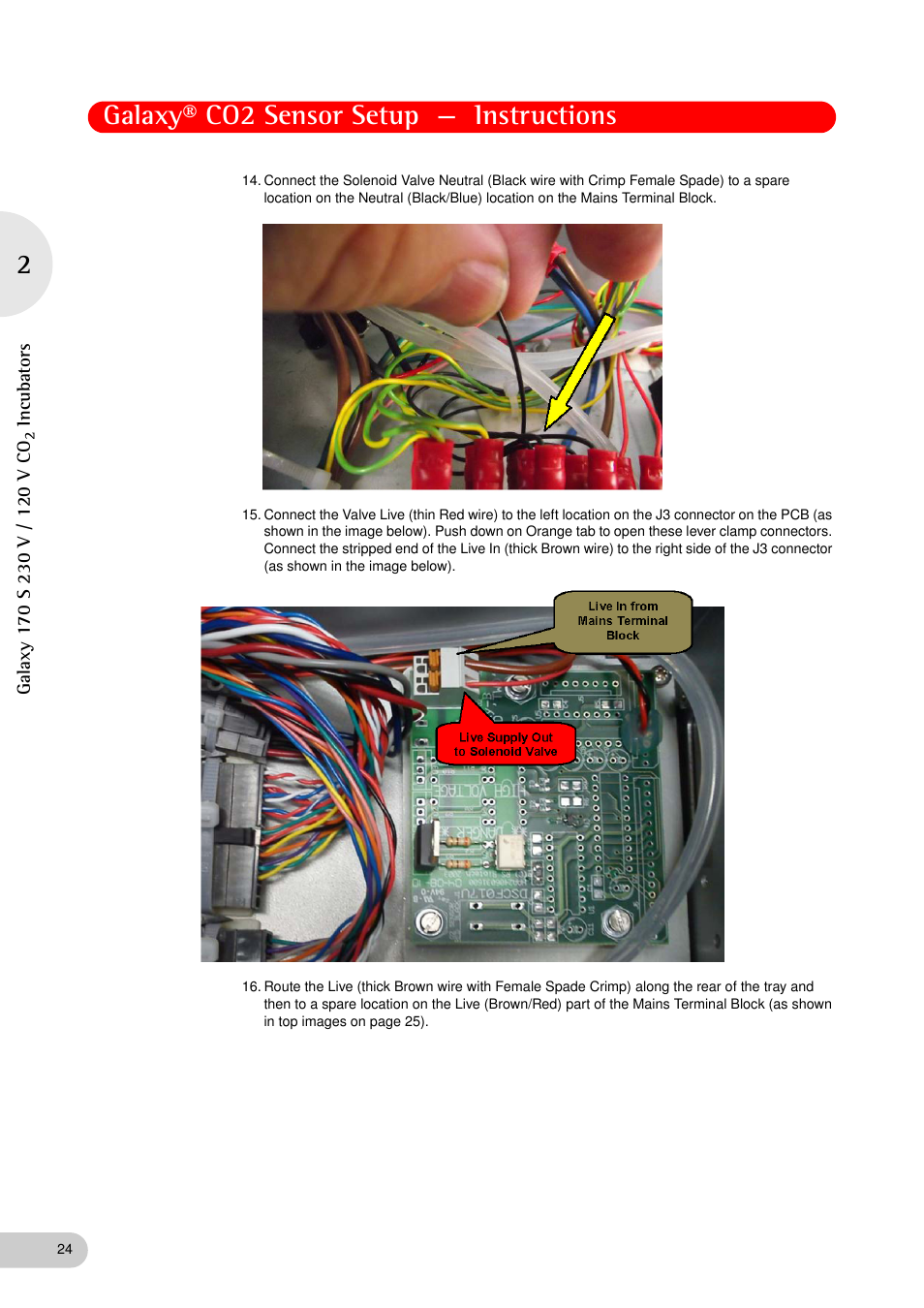 Galaxy® co2 sensor setup — instructions | Eppendorf Galaxy Gas Analyzer User Manual | Page 24 / 38