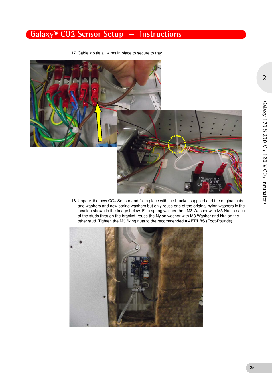 Galaxy® co2 sensor setup — instructions | Eppendorf Galaxy Gas Analyzer User Manual | Page 25 / 38