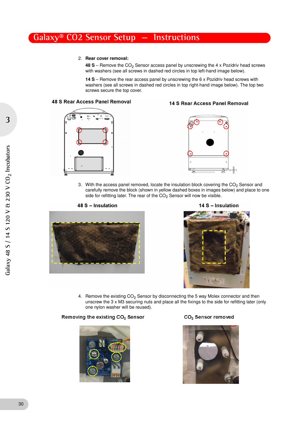 Galaxy® co2 sensor setup — instructions | Eppendorf Galaxy Gas Analyzer User Manual | Page 30 / 38