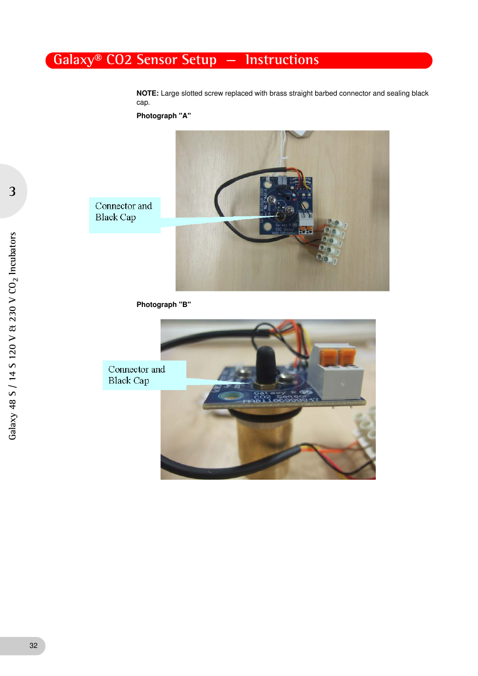 Galaxy® co2 sensor setup — instructions | Eppendorf Galaxy Gas Analyzer User Manual | Page 32 / 38