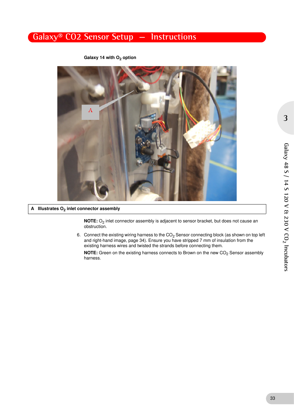 Galaxy® co2 sensor setup — instructions, Incubators | Eppendorf Galaxy Gas Analyzer User Manual | Page 33 / 38