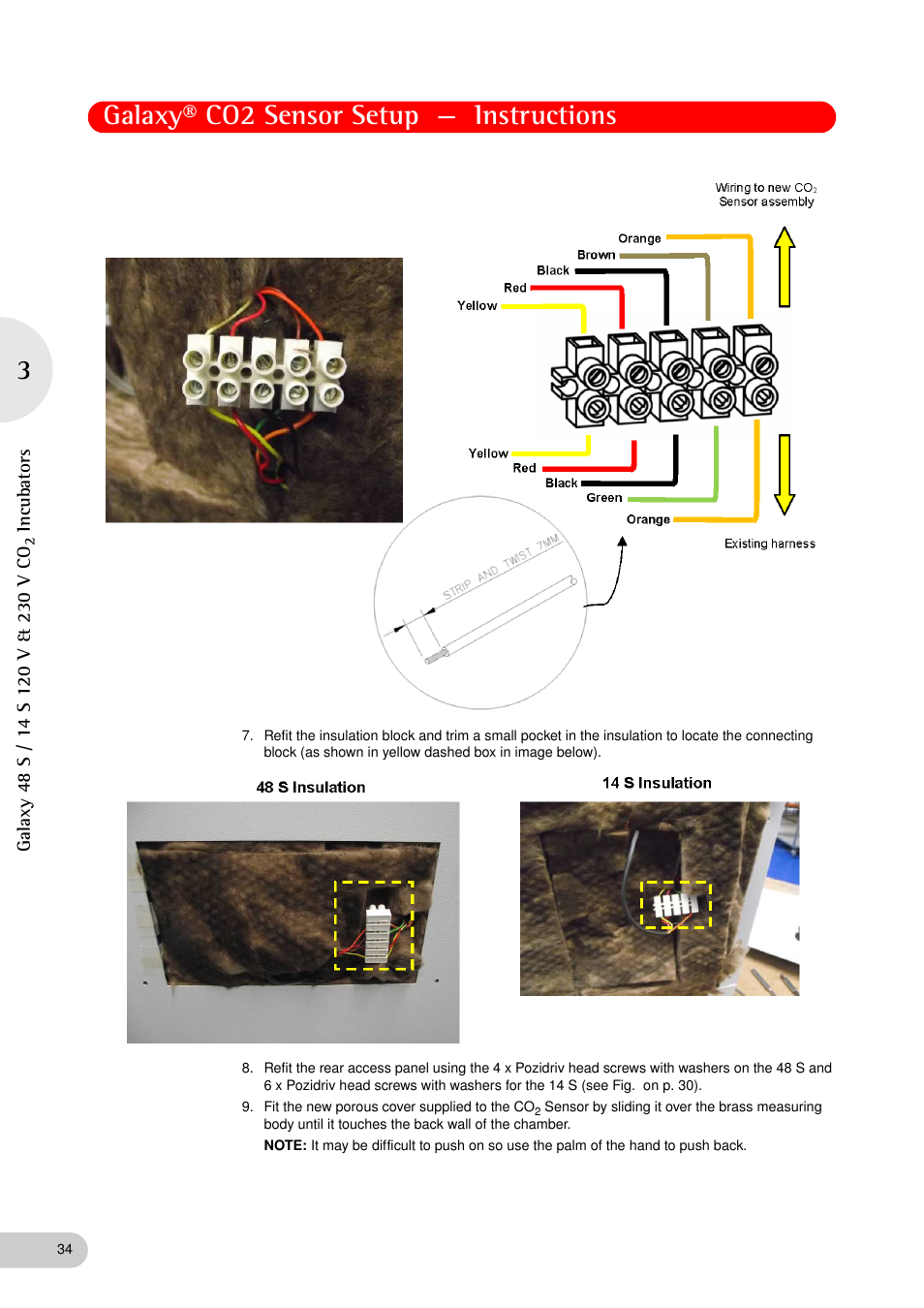 Galaxy® co2 sensor setup — instructions | Eppendorf Galaxy Gas Analyzer User Manual | Page 34 / 38