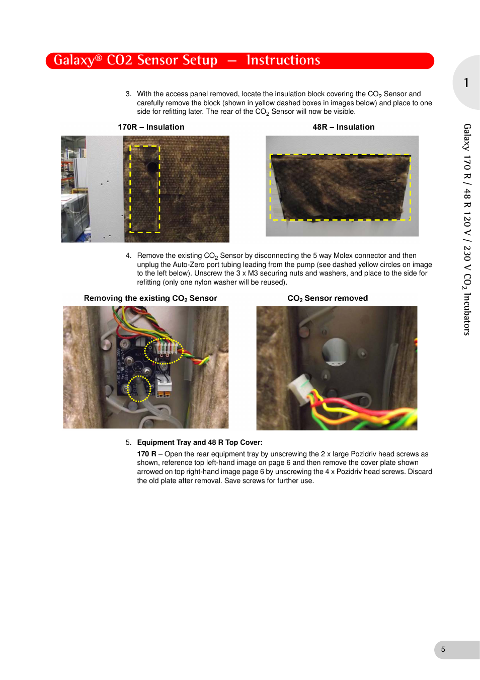 Galaxy® co2 sensor setup — instructions | Eppendorf Galaxy Gas Analyzer User Manual | Page 5 / 38