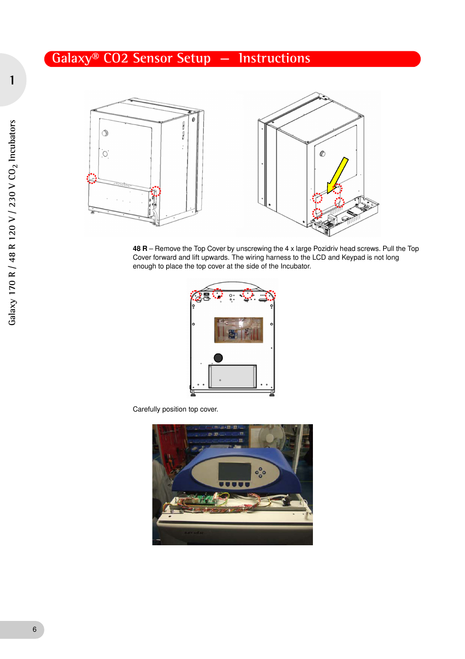 Galaxy® co2 sensor setup — instructions | Eppendorf Galaxy Gas Analyzer User Manual | Page 6 / 38