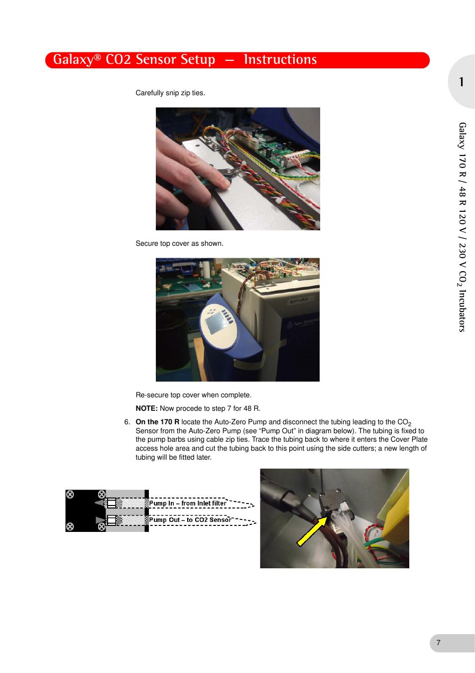 Galaxy® co2 sensor setup — instructions | Eppendorf Galaxy Gas Analyzer User Manual | Page 7 / 38