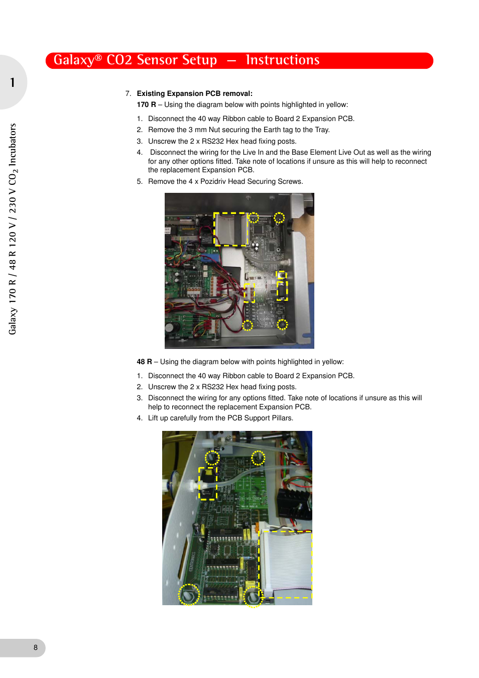 Galaxy® co2 sensor setup — instructions | Eppendorf Galaxy Gas Analyzer User Manual | Page 8 / 38