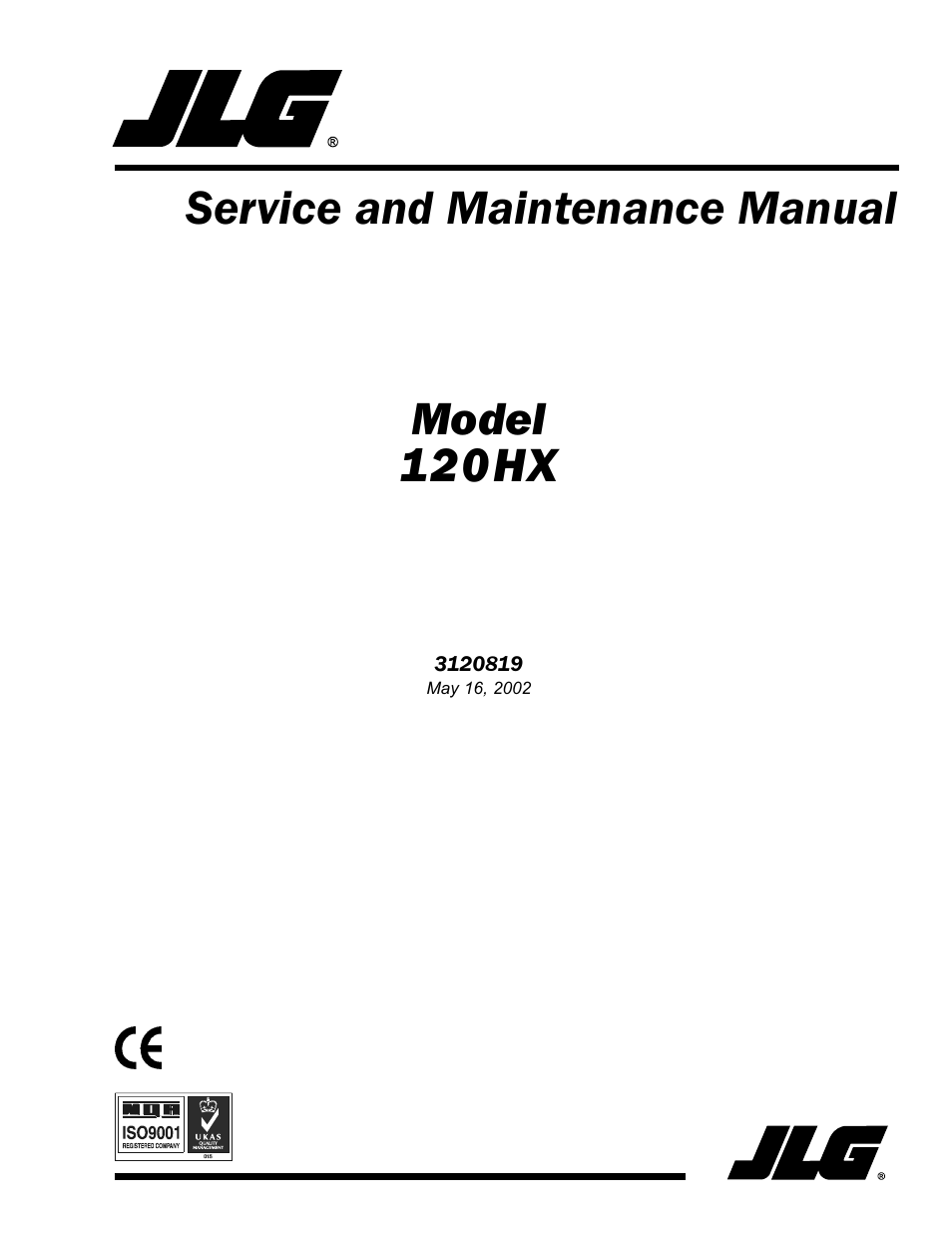 JLG 120HX Service Manual User Manual | 116 pages