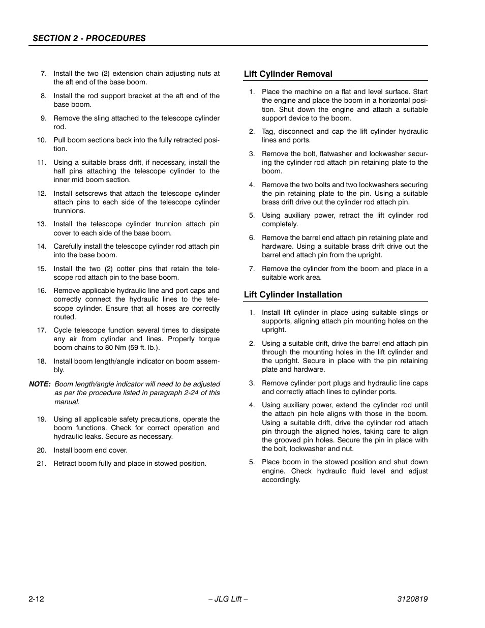 JLG 120HX Service Manual User Manual | Page 34 / 116