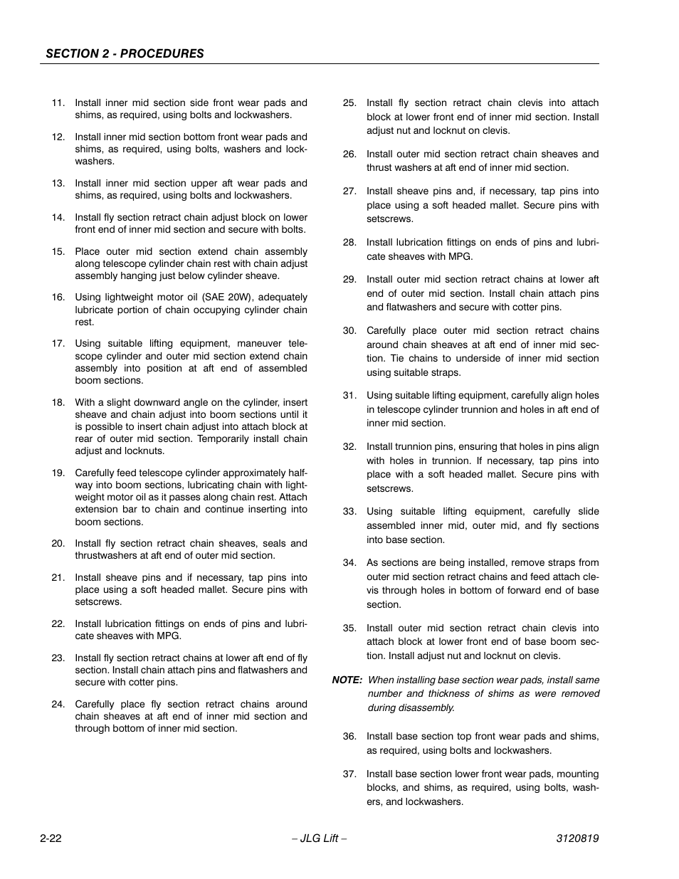 JLG 120HX Service Manual User Manual | Page 44 / 116