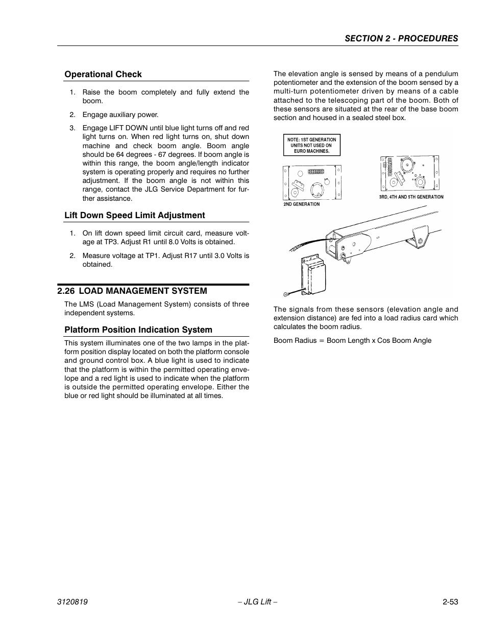 26 load management system, Load management system -53, Platform position indication system -53 | JLG 120HX Service Manual User Manual | Page 75 / 116