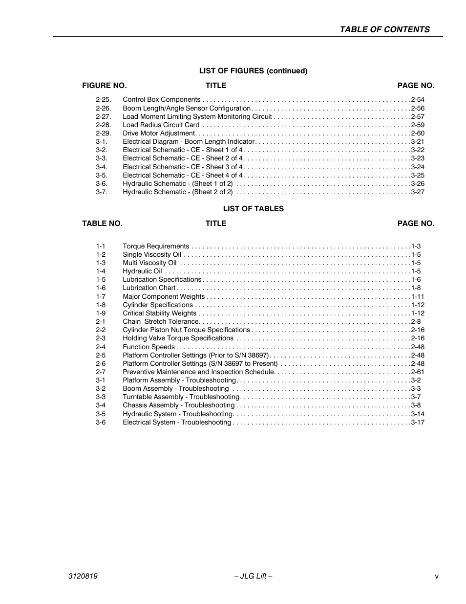 JLG 120HX Service Manual User Manual | Page 9 / 116