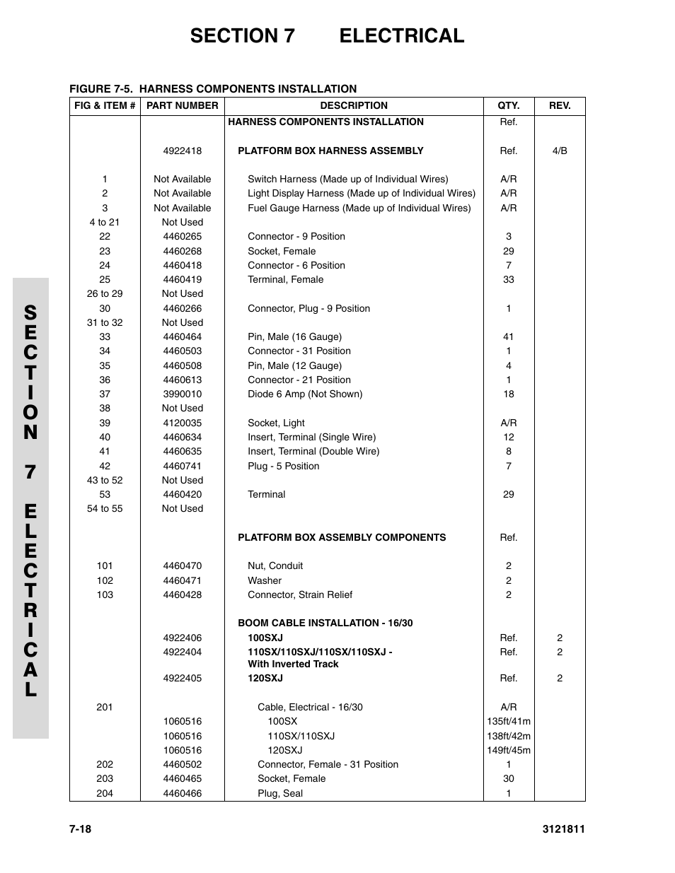 JLG 110SX Parts Manual User Manual | Page 204 / 224