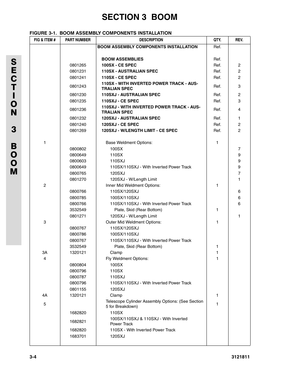 JLG 110SX Parts Manual User Manual | Page 98 / 224