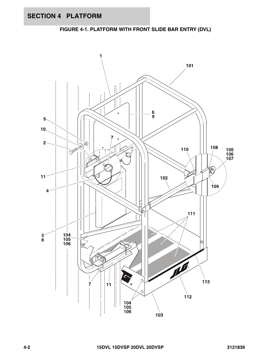 JLG 20DVSP (3121839) Parts Manual User Manual | Page 62 / 126