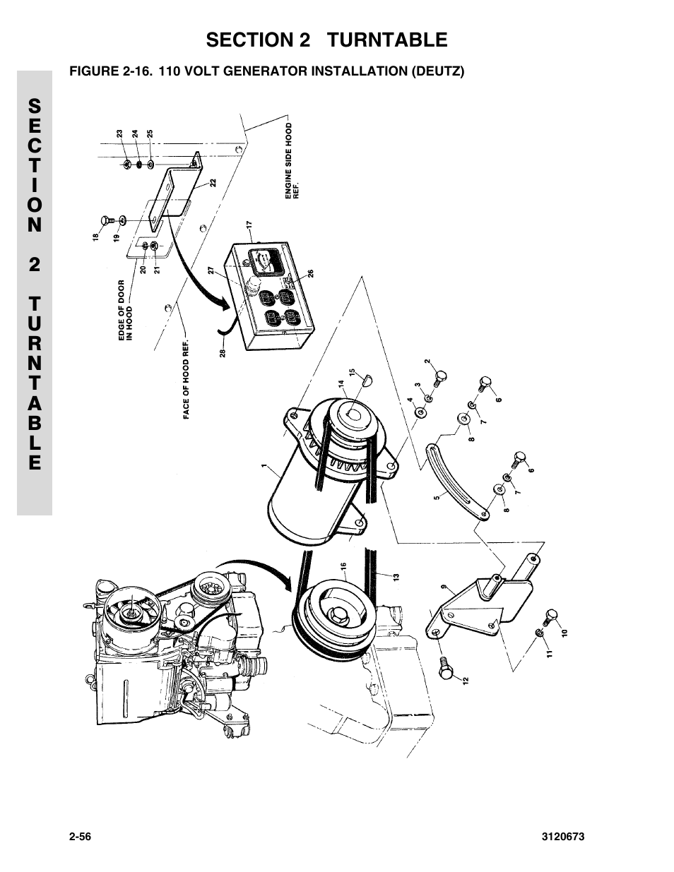 110 volt generator installation (deutz) -56 | JLG 40HA ANSI Parts Manual User Manual | Page 114 / 322