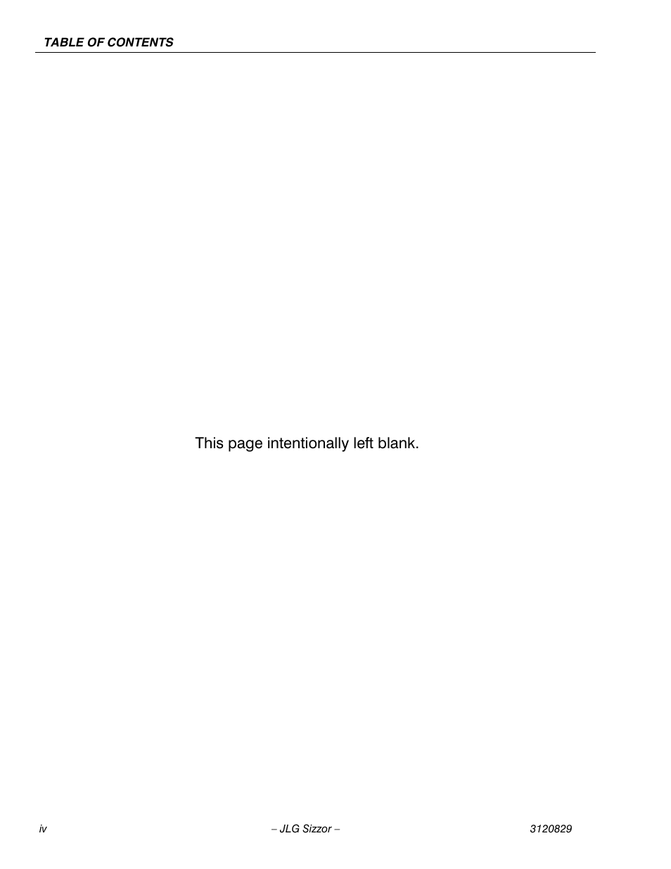 This page intentionally left blank | JLG 500RTS Service Manual User Manual | Page 8 / 100