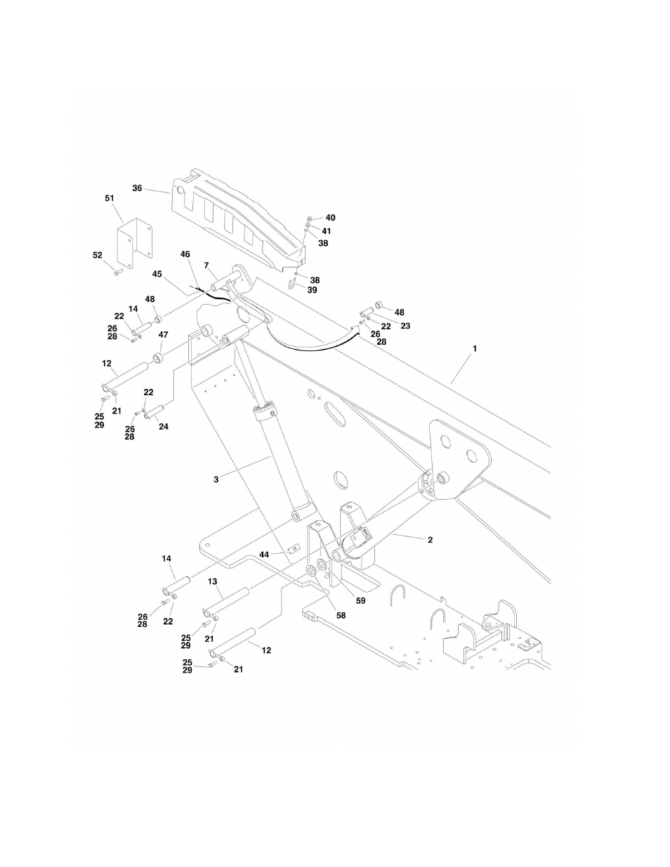 Figure 3-2. boom installation - 660sj | JLG 600S_SJ Parts Manual User Manual | Page 150 / 299