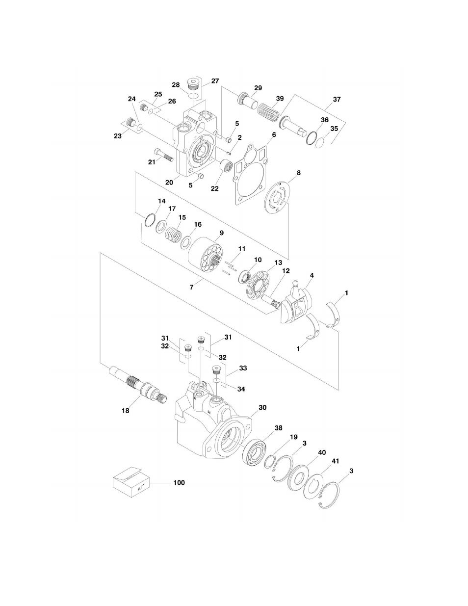 Figure 1-6. drive motor assembly | JLG 600S_SJ Parts Manual User Manual | Page 26 / 299