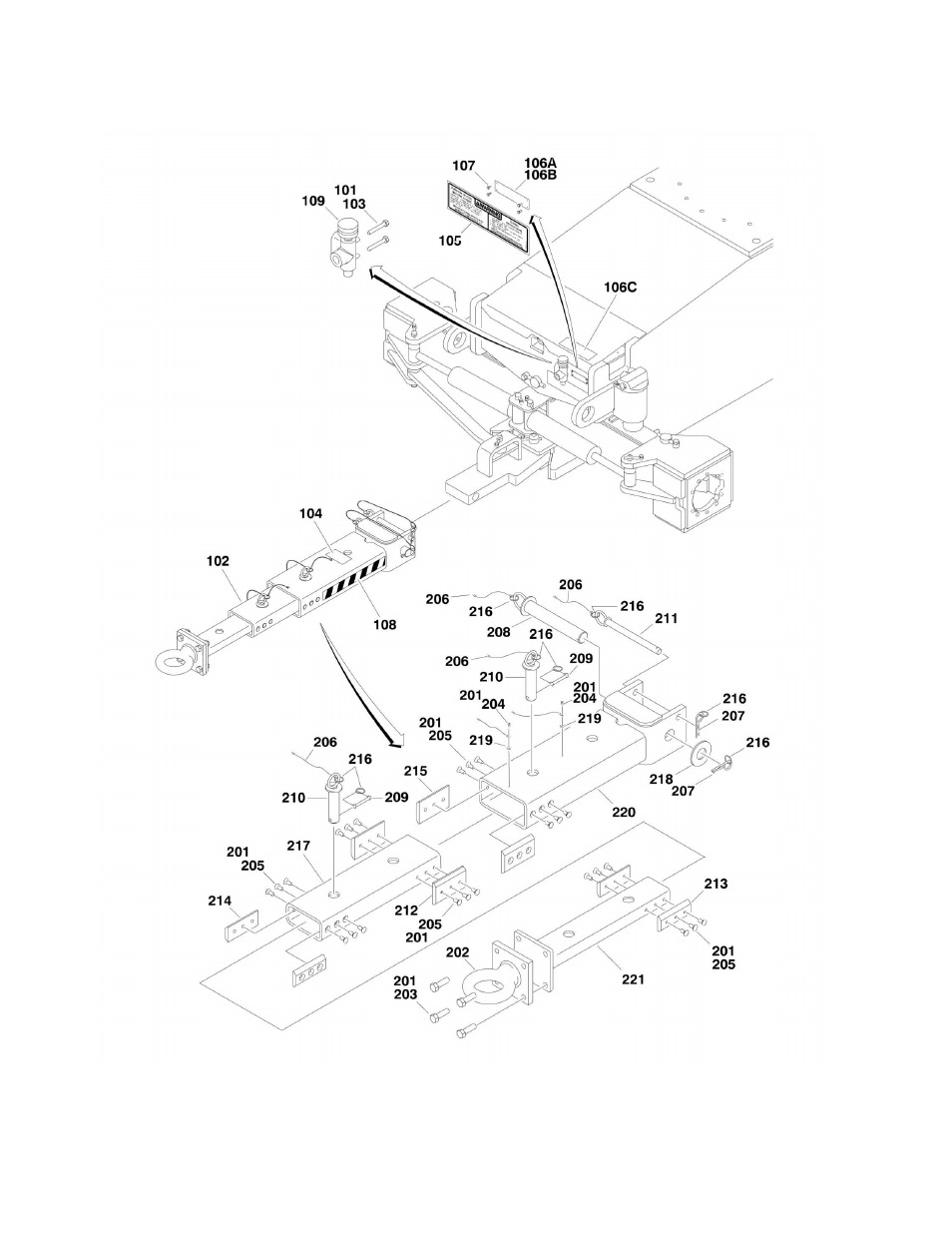 Figure 1-8. tow package installation (optional) | JLG 600S_SJ Parts Manual User Manual | Page 32 / 299