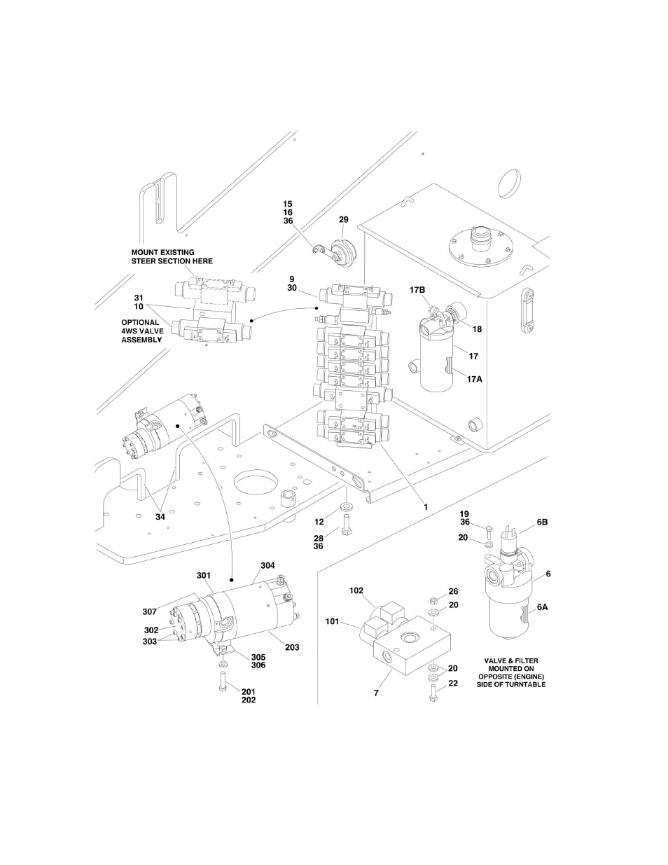 Figure 2-1. control valves installations | JLG 600S_SJ Parts Manual User Manual | Page 36 / 299