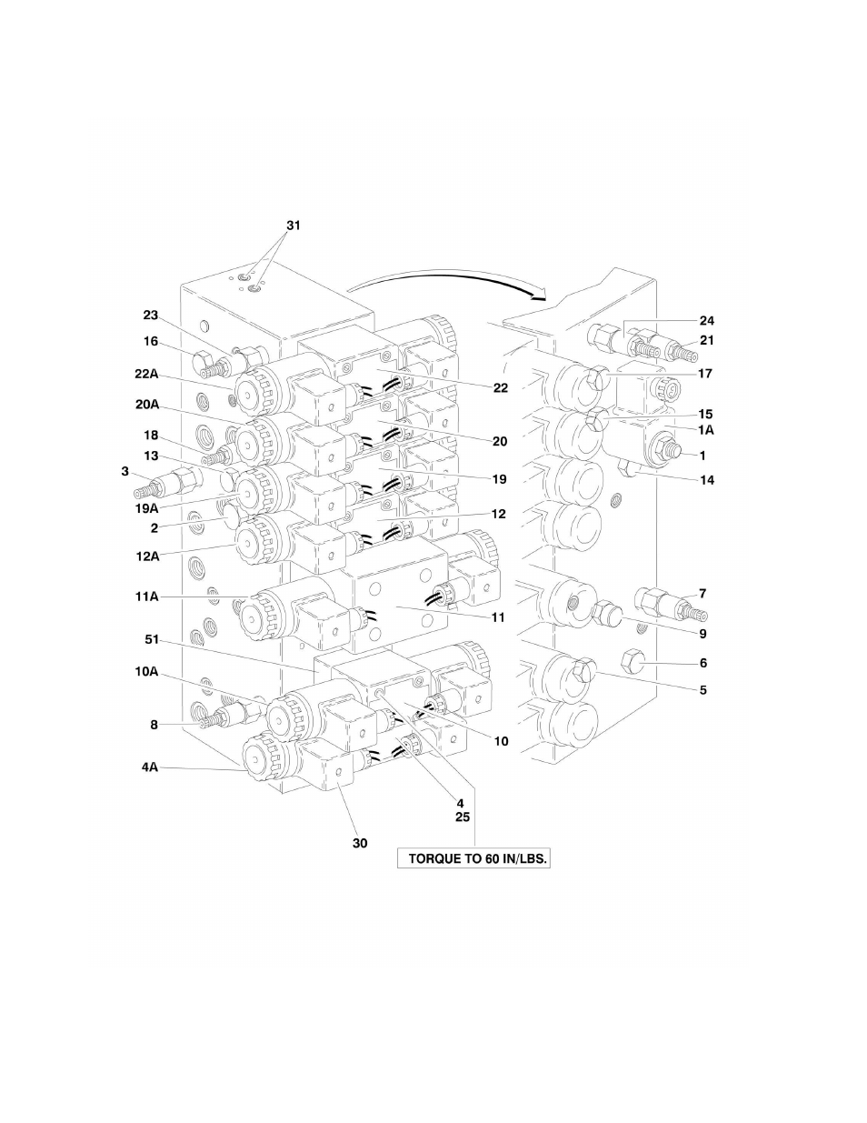 Figure 2-3. main control valve assembly | JLG 600S_SJ Parts Manual User Manual | Page 42 / 299