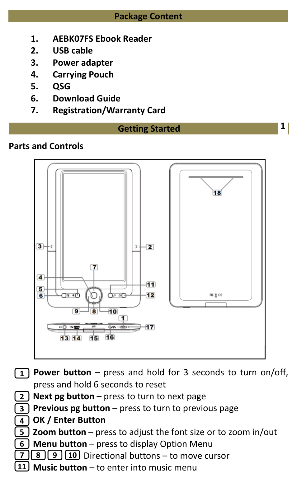Aluratek AEBK07FS User Manual | Page 2 / 23