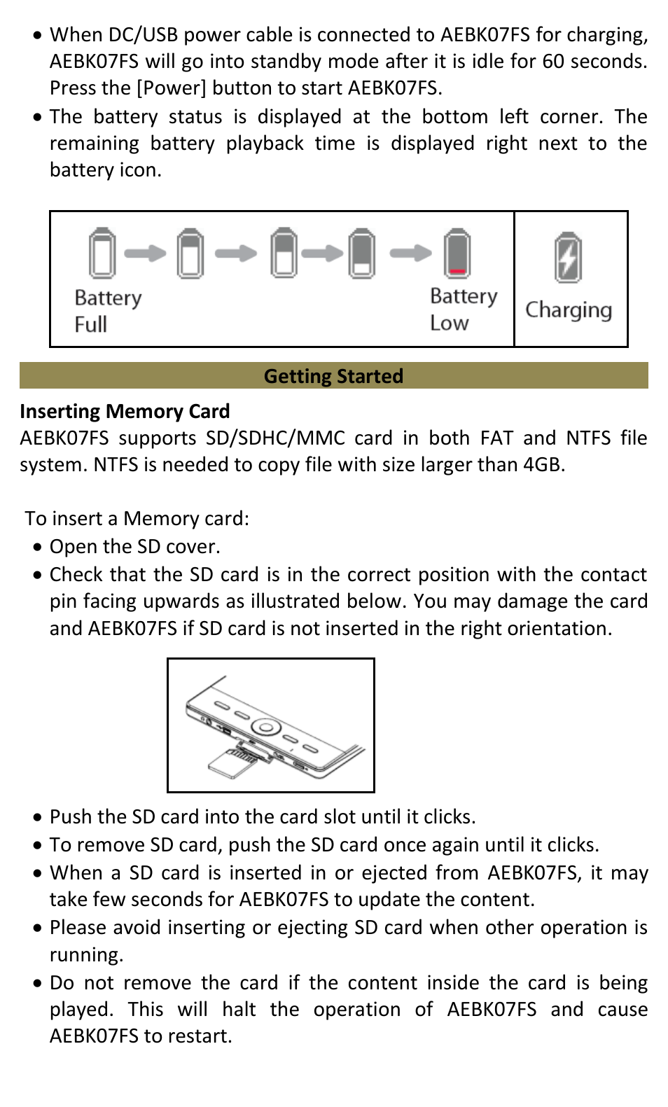 Aluratek AEBK07FS User Manual | Page 4 / 23