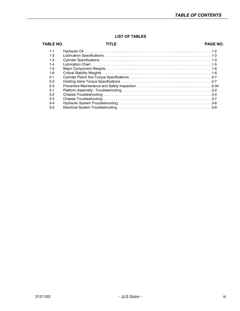 JLG 500RTS ANSI Service Manual User Manual | Page 7 / 80