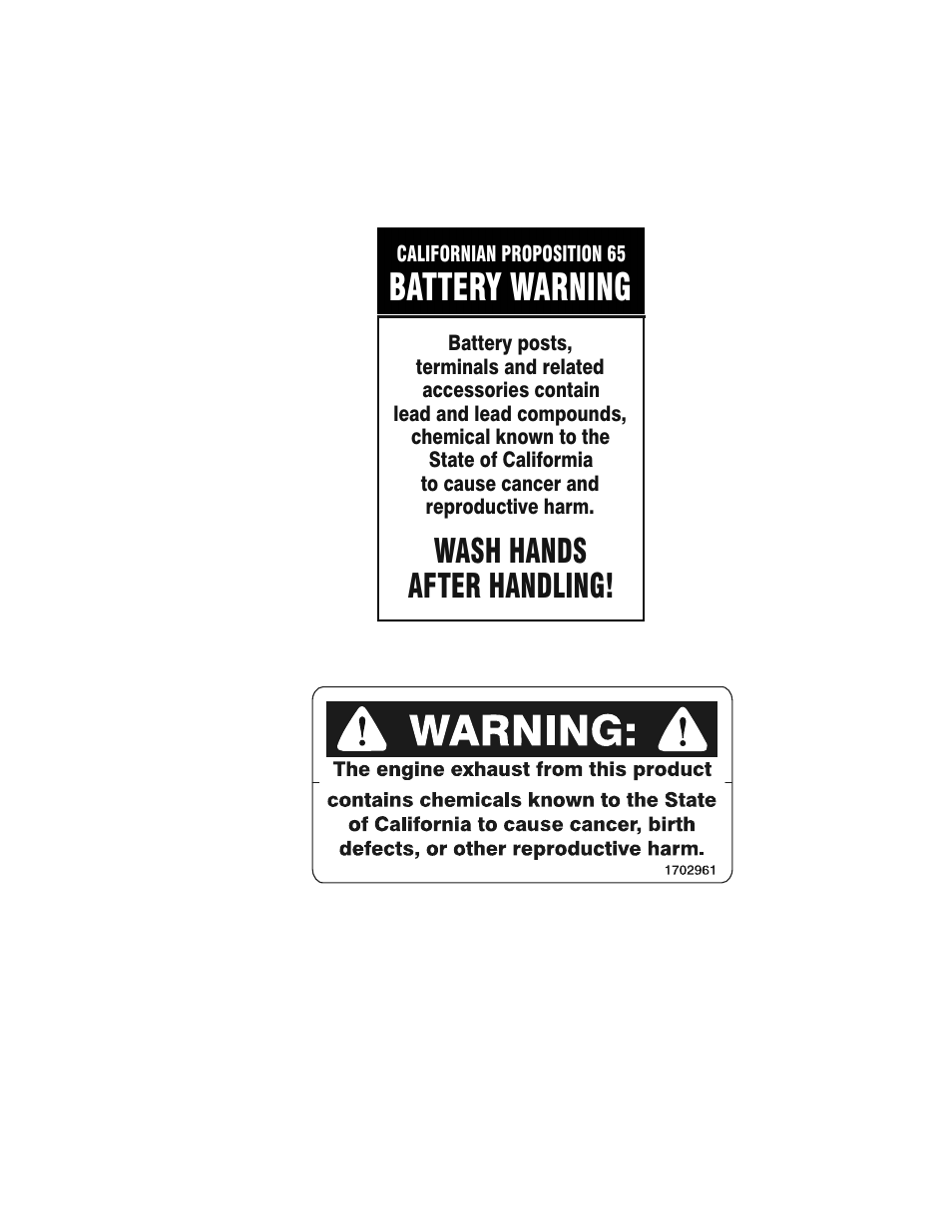 Battery warning, Wash hands after handling | JLG 500RTS ANSI Service Manual User Manual | Page 79 / 80