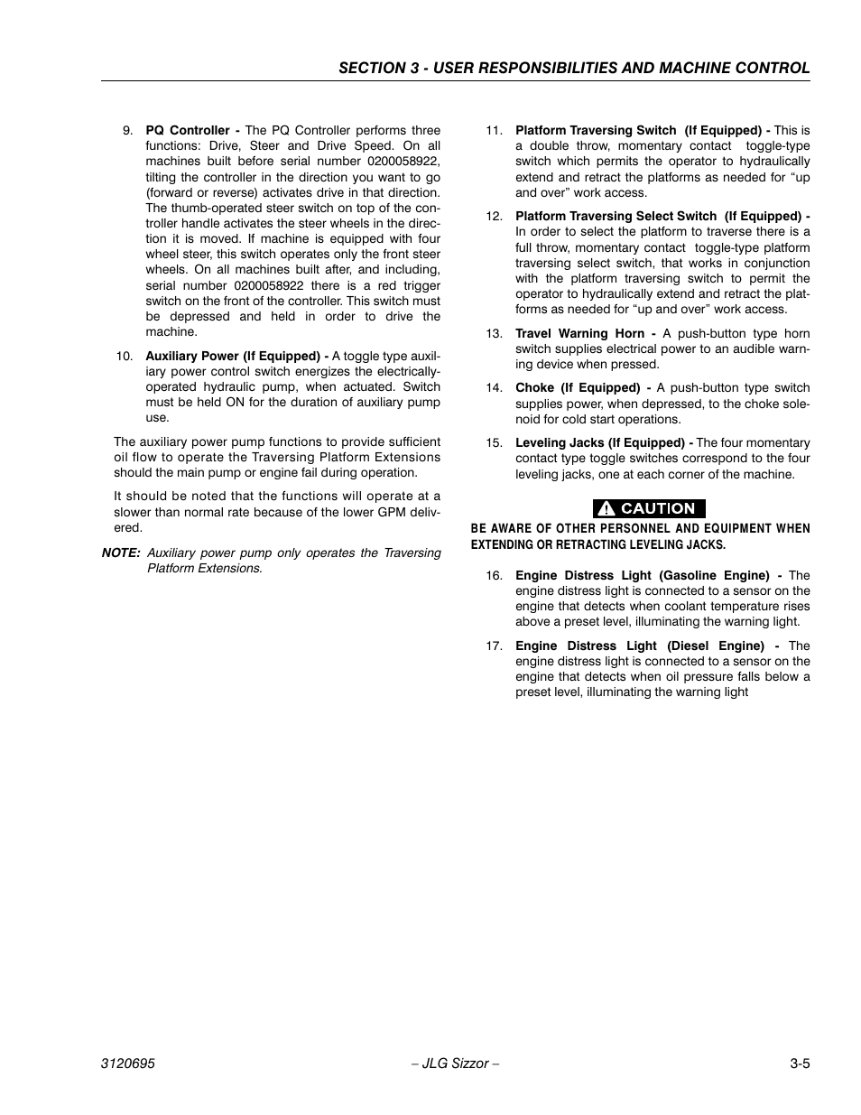 JLG 500RTS ANSI Operator Manual User Manual | Page 31 / 48