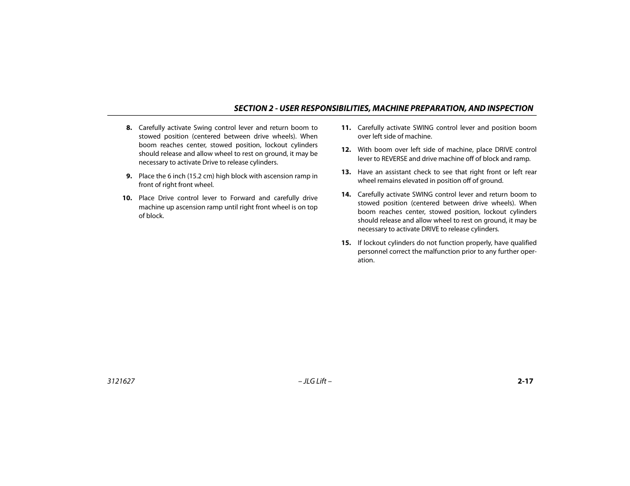 JLG 800A_AJ Operator Manual User Manual | Page 43 / 134