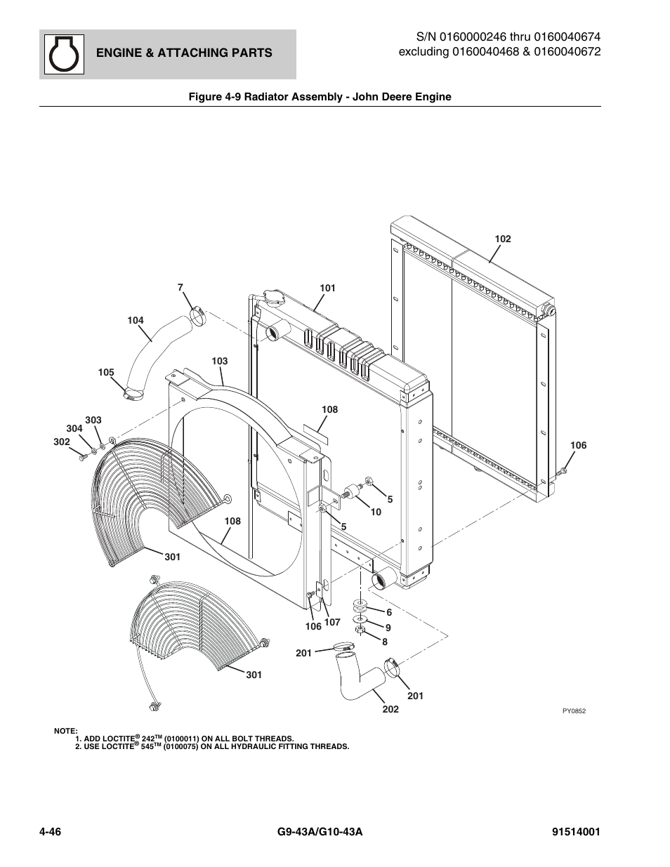 Engine & attaching parts | JLG G10-43A Parts Manual User Manual | Page 168 / 788