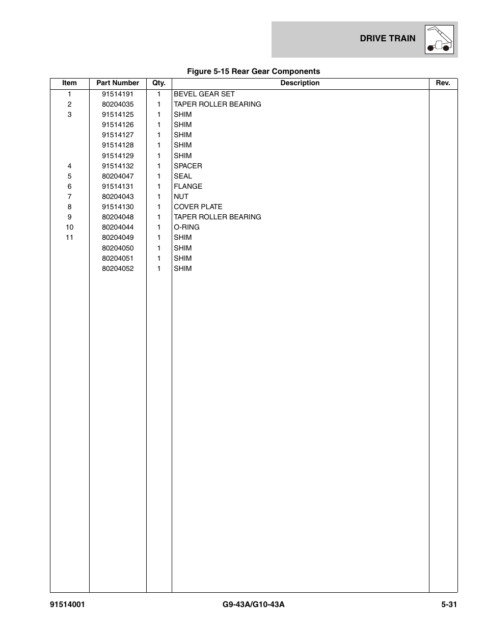 JLG G10-43A Parts Manual User Manual | Page 277 / 788