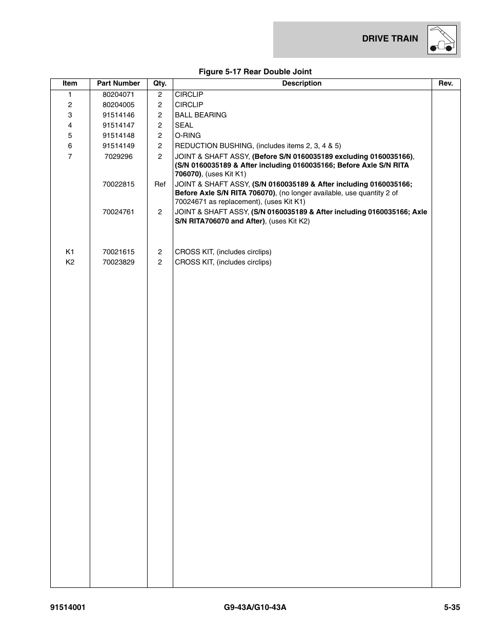JLG G10-43A Parts Manual User Manual | Page 281 / 788
