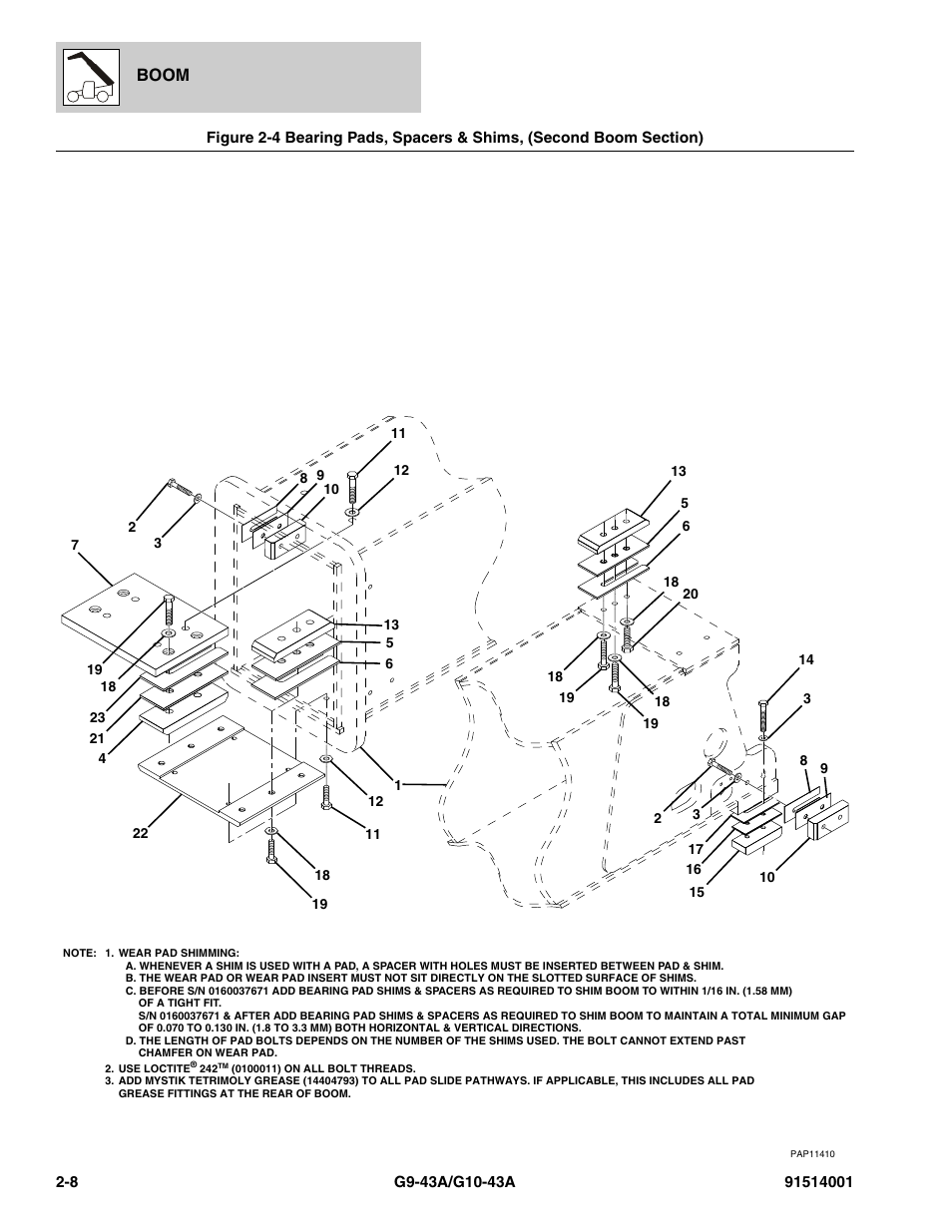 Boom | JLG G10-43A Parts Manual User Manual | Page 36 / 788