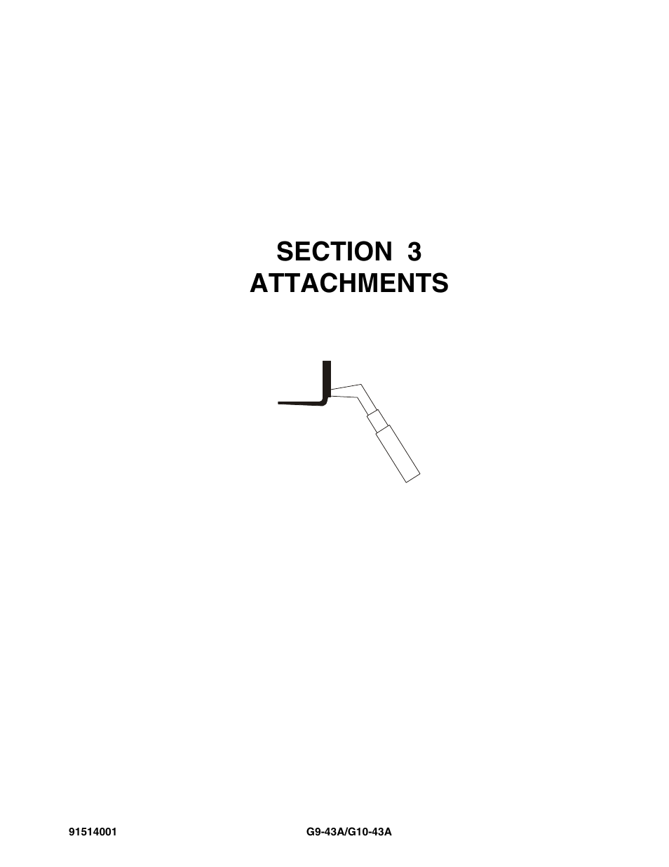 Section 3 attachments, Section 3, Attachments -1 | JLG G10-43A Parts Manual User Manual | Page 51 / 788