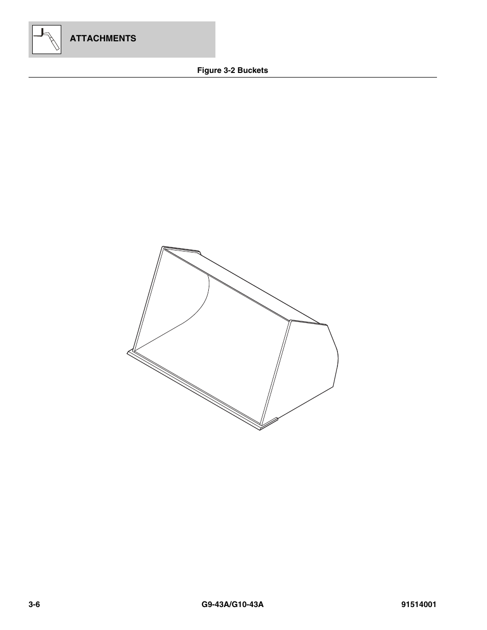 Figure 3-2 buckets, Buckets -6 | JLG G10-43A Parts Manual User Manual | Page 56 / 788