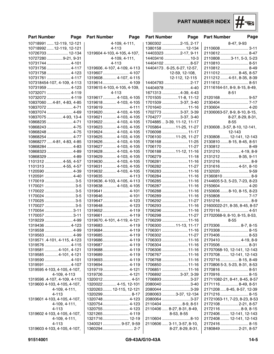 JLG G10-43A Parts Manual User Manual | Page 769 / 788