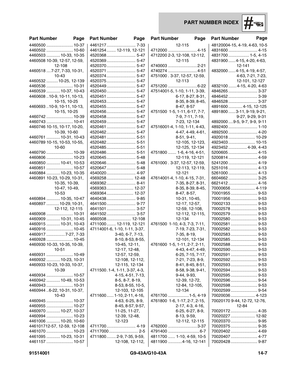 JLG G10-43A Parts Manual User Manual | Page 771 / 788