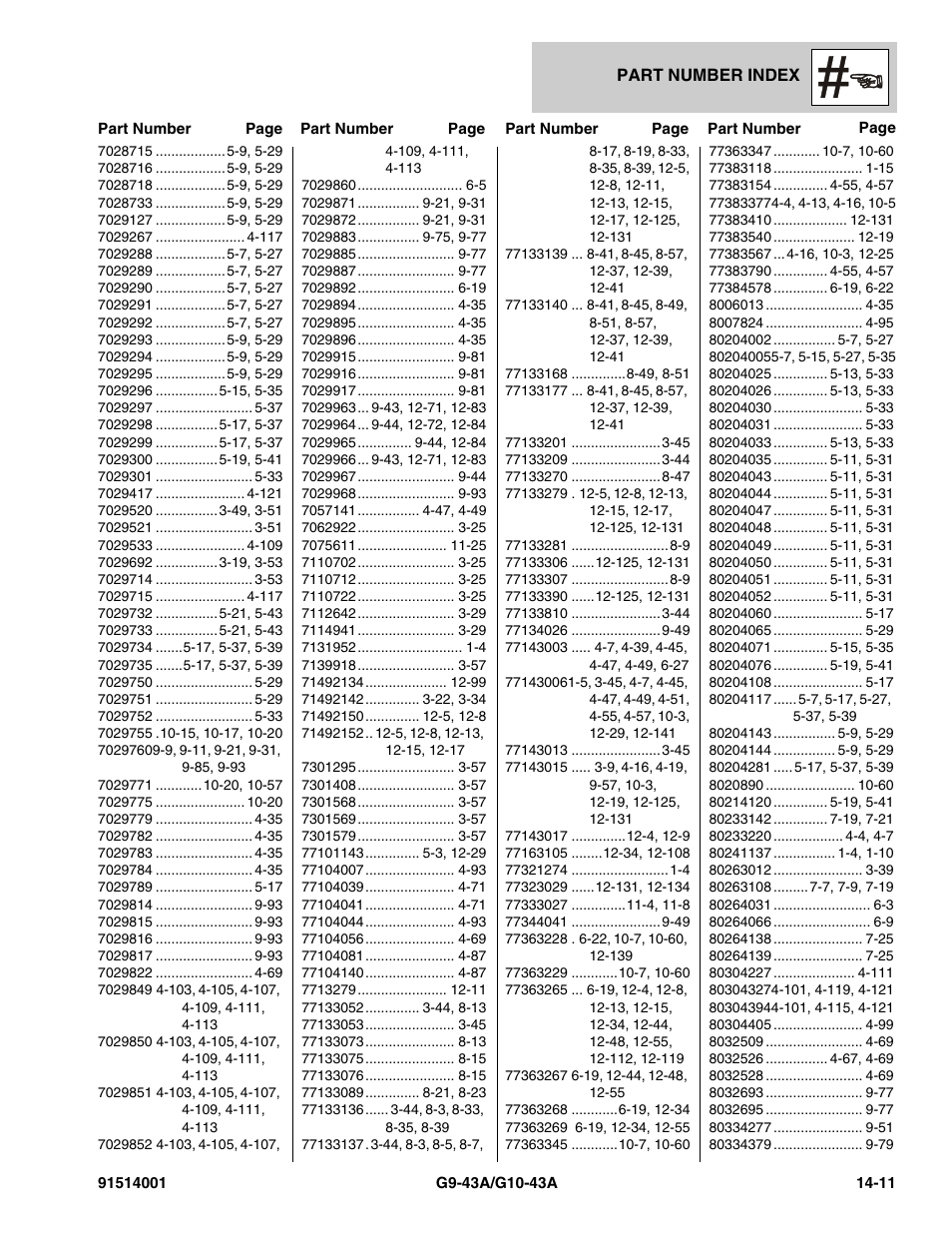 JLG G10-43A Parts Manual User Manual | Page 775 / 788