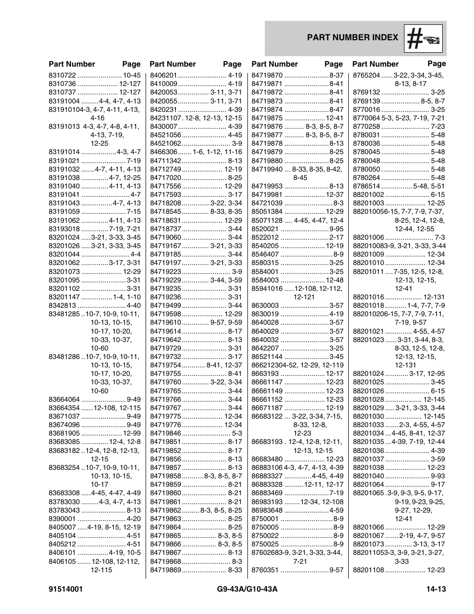 JLG G10-43A Parts Manual User Manual | Page 777 / 788
