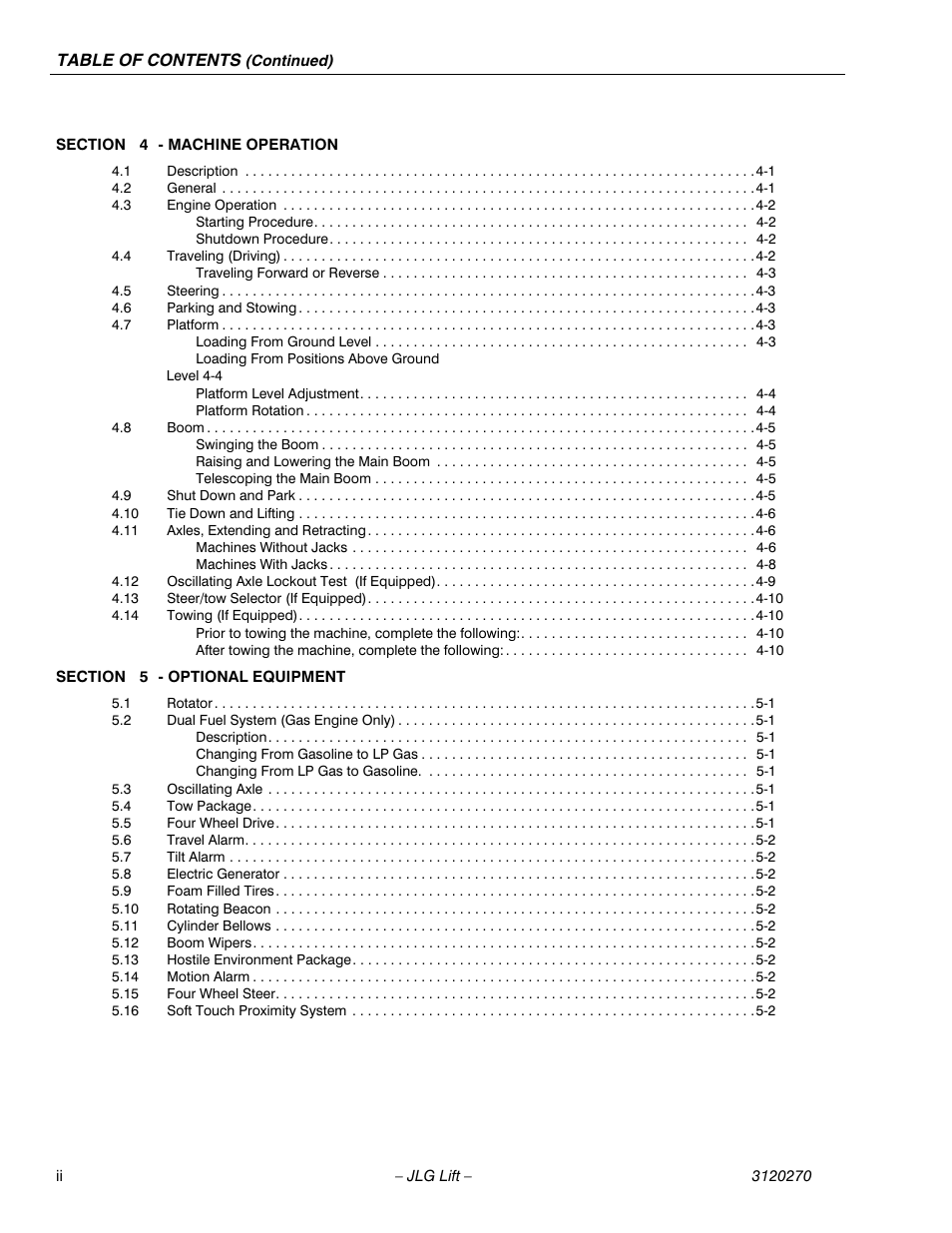 JLG 80HX_HX+6 ANSI Operator Manual User Manual | Page 10 / 104