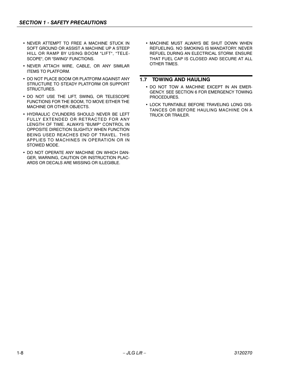 JLG 80HX_HX+6 ANSI Operator Manual User Manual | Page 20 / 104