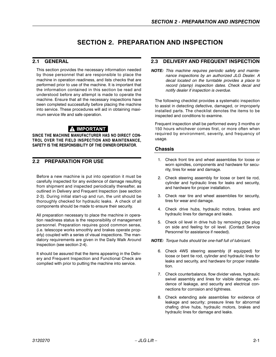 JLG 80HX_HX+6 ANSI Operator Manual User Manual | Page 21 / 104