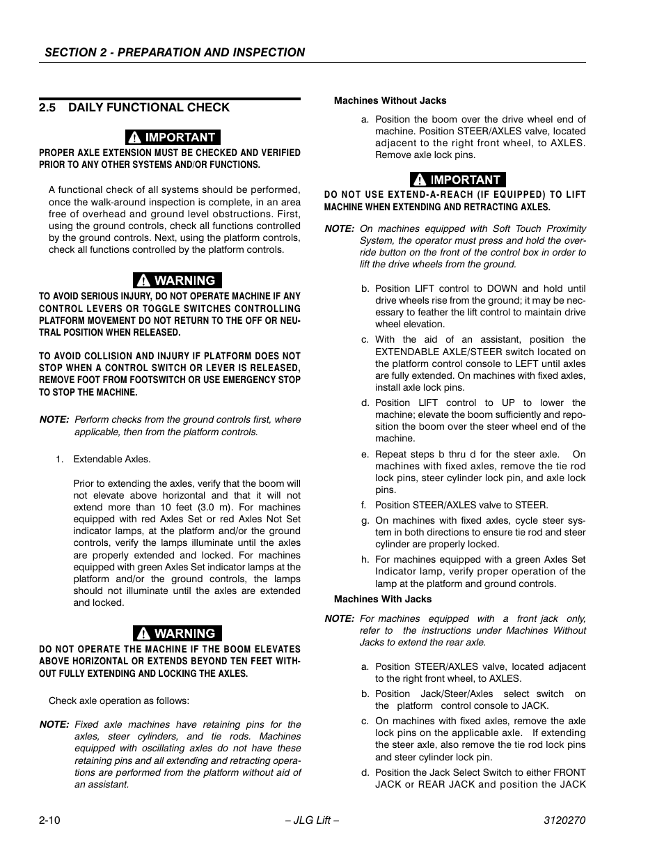 JLG 80HX_HX+6 ANSI Operator Manual User Manual | Page 30 / 104