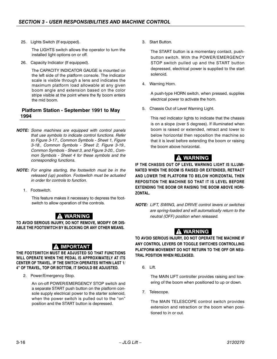 JLG 80HX_HX+6 ANSI Operator Manual User Manual | Page 54 / 104