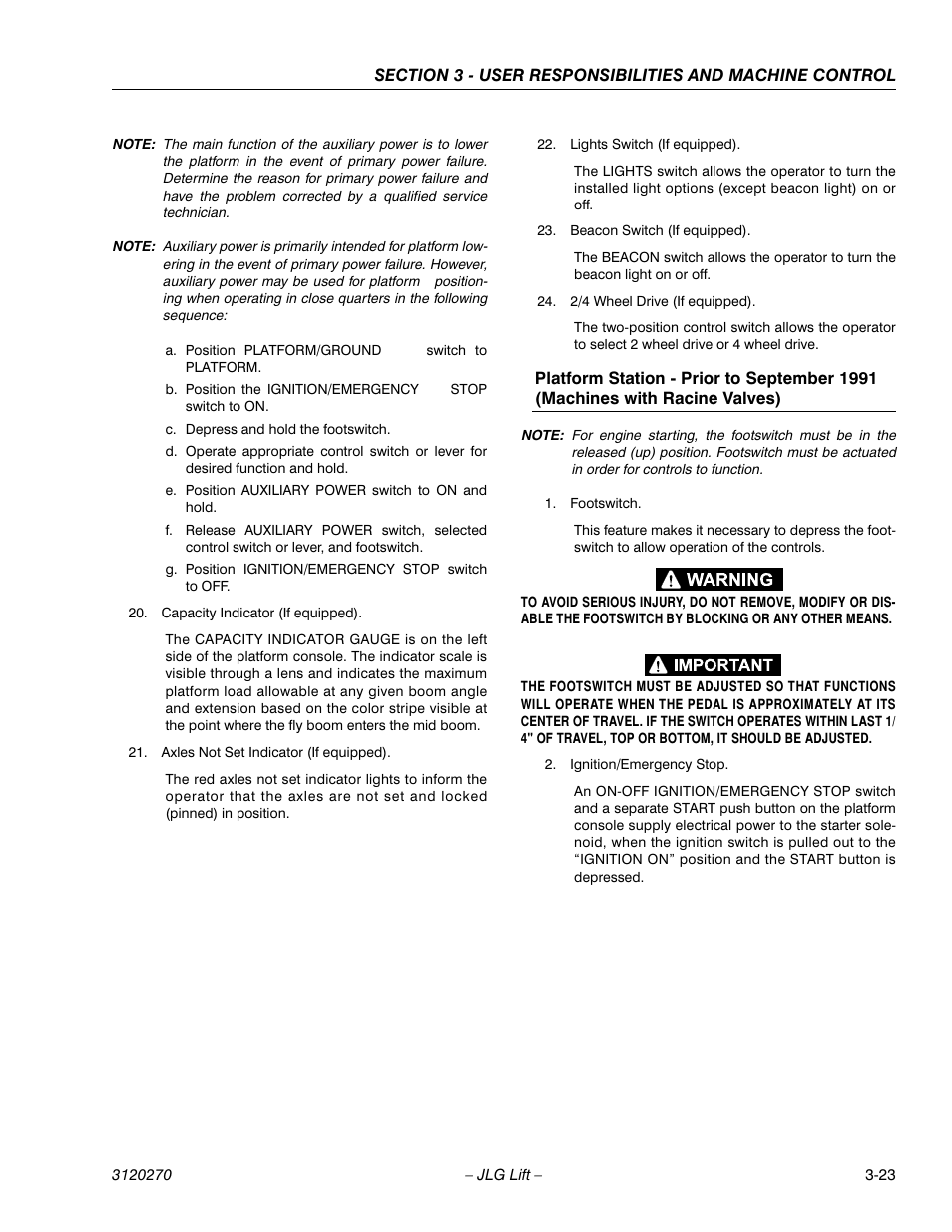 JLG 80HX_HX+6 ANSI Operator Manual User Manual | Page 61 / 104